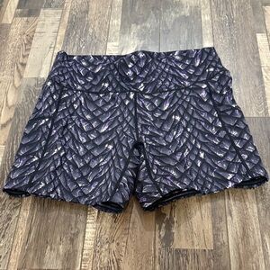 Constantly Varied Gear Black and Purple Athletic Shorts